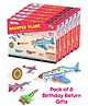 Funvention Shooter Plane & Coloring Activity Kit Multicolor - Pack of 6