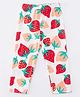 Kookie Kids Full Length Leggings Strawberry Print - White Red