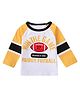 Kookie Kids Full Sleeves Tee Rugby Print - Yellow