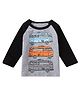 Kookie Kids Full Sleeves Tee Car Print - Grey