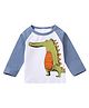 Kookie Kids Full Sleeves Tee Dino Print - Blue