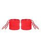 Arendelle Set of 48 Velvet Bangles - Red