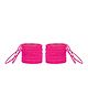 Arendelle Set of 48 Velvet Bangles - Rani Pink