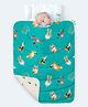 Rabitat Homed 100% Organic Cotton All Weather Quilt Animal Print Oh Baby- Green