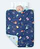 Rabitat Homed 100% Organic Cotton All Weather Quilt Animal Print Young Wild & Free- Blue
