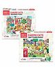 Chalk and Chuckles Chattychoo & Makermax Jigsaw Puzzle Pack of 2 - 100 Pieces Each