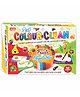 Ankit Toys 2 in1 Activity Colour and Clean Pack Fruits & Vegetables Reusable Jumbo Flash Cards Coloring Kit Set of 24 - Multicolour