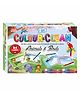 Ankit Toys 2 in1 Activity Colour and Clean Pack Animals & Birds Reusable Jumbo Flash Cards Coloring Kit Set of 24 - Multicolour