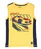 PALM TREE Sleeveless Car Printed Sando - Yellow