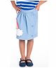 Cherry Crumble By Nitt Hyman Rainbow Patch Button Down Skirt - Blue