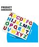 Planet of Toys Wooden Knob & Peg Alphabet Puzzle Multicolor - 26 pieces