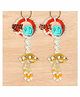 Passion Petals Diwali Wall Hanging of Shubh Labh Orange - Pack of 2