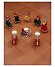 Passion Petals Diwali Flowers Rangoli and Rajasthani Male Puppets With  Elephant T Light Holders & Lights - Multicolor