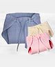 Lollipop Lane  Muslin Cloth Diapers with Adjustable Strings - New Born (Multicolor) (Pack of 3)