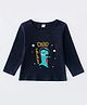 Kookie Kids Full Sleeves Tee Dino Print - Navy