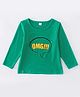 Kookie Kids Full Sleeves Tee Omg Print - Green