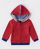 Kookie Kids Full Sleeves Hooded Jacket - Red