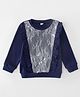 Kookie Kids Full Sleeves Top Lace Detailing - Blue