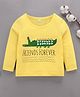 Kookie Kids Full Sleeves Tee Crocodile Print - Yellow