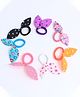 Pihoo Combo Of 7 Bow Rubber Bands - Multi Colour