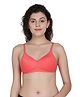Fashiol Padded Seamless Detachable Straps Maternity Bra - Peach