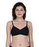 Fashiol Padded Seamless Detachable Straps Maternity Bra - Black