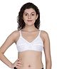 Fashiol Solid Colour Non Wired Maternity Bra - White