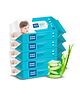 Mee Mee Caring Baby Wet Wipes with Aloe Vera Pack of 5 - 360 Pieces