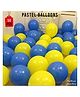 Balloon Junction Superhero Theme Balloons Dark Blue Yellow - Pack of 50