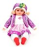 Smiles Creation Doll In Jacket Purple And White - 22 inches