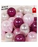 Balloon Junction Metallic Balloon Burgundy & Silver - Pack of 50