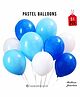 Balloon Junction Balloons Dark Blue White Light Blue - Pack of 51