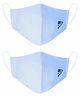 VEA Premium Cotton 5 Layered Filtration Face Mask Pack of 2 - Blue