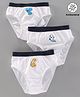 Babyoye Cotton Antibacterial Finish Brief Animal Print Pack of 3 - White