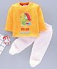 Tappintoes Full Sleeves Winter Wear Suit Parrot Patch - Yellow