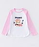 Kookie Kids Full Sleeves Tee Piano Print - Pink