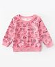 Kookie Kids Full Sleeves Sweatshirt Vehicle - Pink
