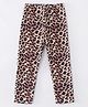 Kookie Kids Full Length Leggings Leopard Print - Brown