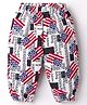 Kookie Kids Full Length Lounge Pant Flag Print - Red