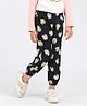 Kookie Kids Full Length Lounge Pants Flower Print - Black