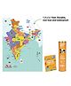 India Map with Reusable Stickers Activity Kit
