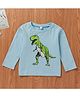 Kookie Kids Full Sleeve Tee Dino Print - Blue