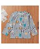 Kookie Kids Full Sleeves T-Shirt Animal Print - Grey