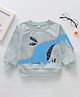 Kookie Kids Full Sleeves Sweatshirt Dino Print - Grey