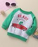 Kookie Kids Full Sleeves Raglan Sweatshirt Dino Print - Green