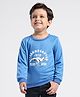 Kookie Kids Full Sleeves Sweatshirt Dino Print - Blue