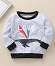 Kookie Kids Full Sleeves Sweatshirt Whale Print - Grey