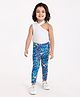 Kookie Kids Full Length Lounge Pant Floral Print - Navy