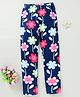 Kookie Kids Full Length Leggings Floral Print - Navy Blue
