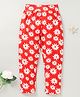 Kookie Kids Full Length Leggings Floral Print - Red